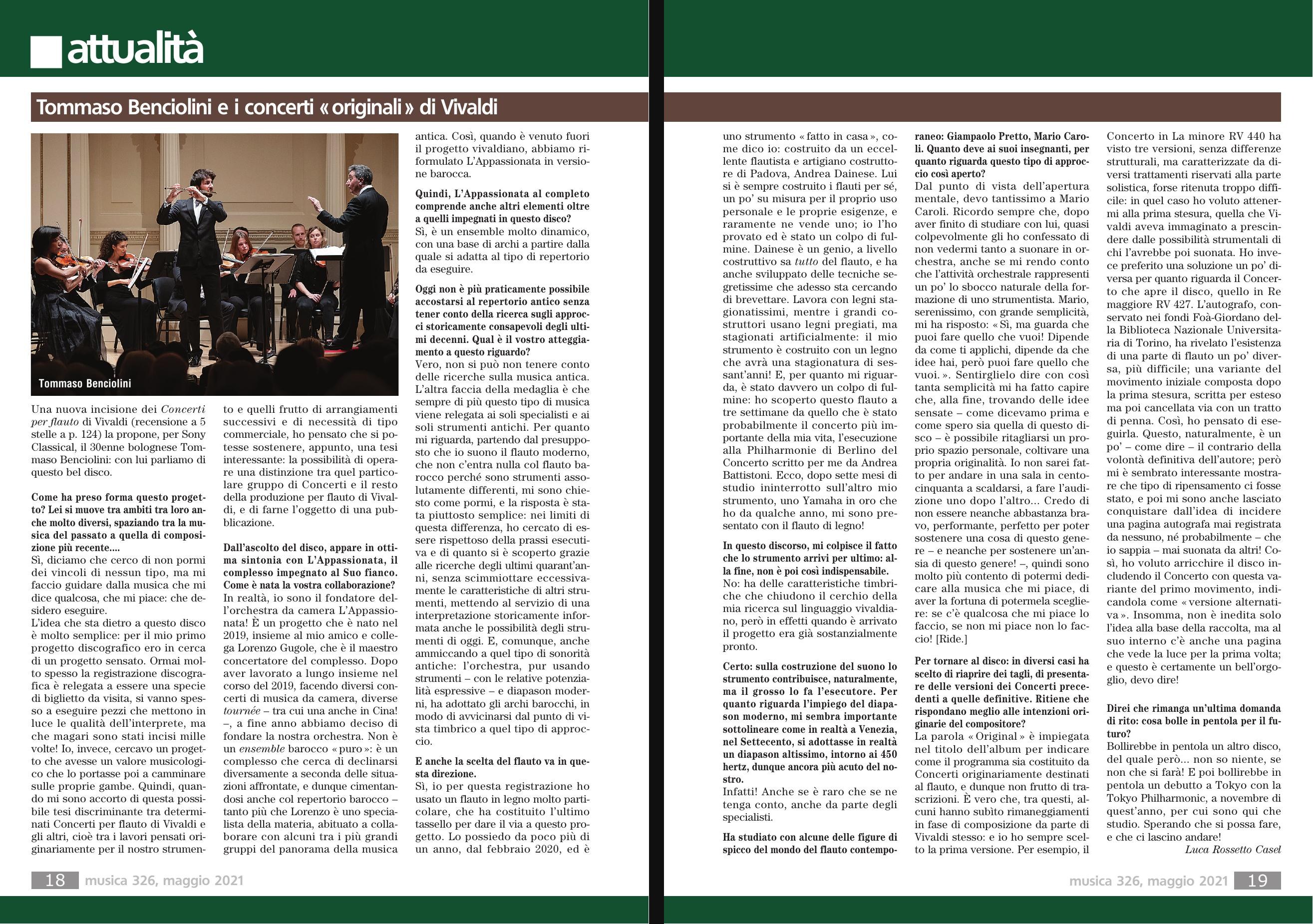 MUSICA intervista